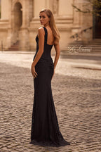 La Femme Dress 32943 - Black