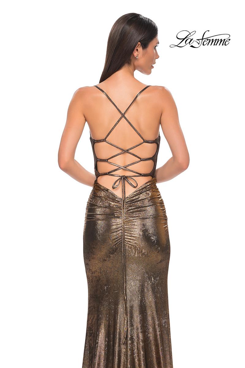 La Femme Dress 32945 - Mocha