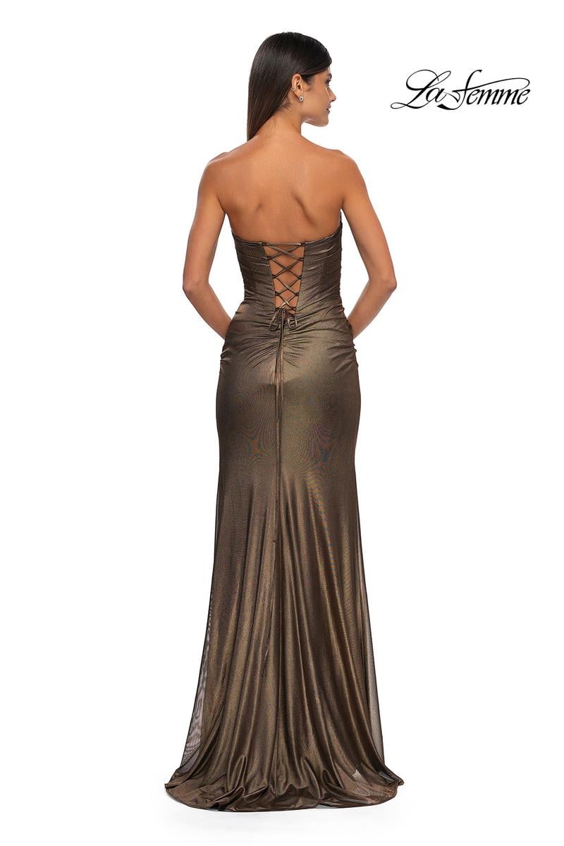 La Femme Dress 32946 - Black Gold