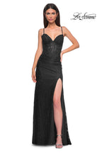 La Femme Dress 32947 - Black