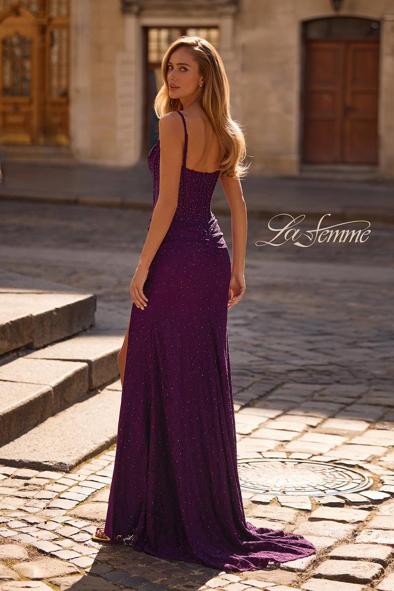 La Femme Dress 32947 - Dark Berry