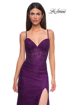 La Femme Dress 32947 - Dark Berry