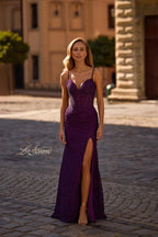 La Femme Dress 32947 - Dark Berry