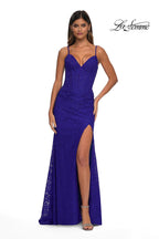 La Femme Dress 32947 - Royal Blue
