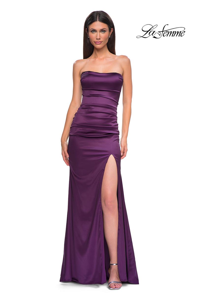 La Femme Dress 32952 - Dark Berry