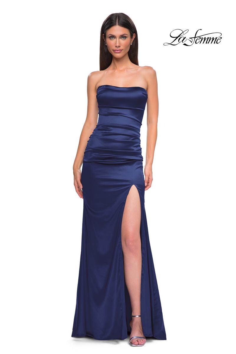 La Femme Dress 32952 - Navy
