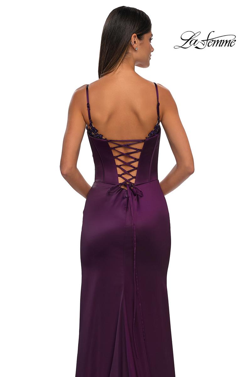 La Femme Dress 32955 - Dark Berry