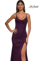 La Femme Dress 32955 - Dark Berry