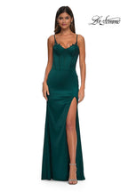 La Femme Dress 32955 - Dark Emerald