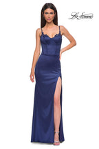 La Femme Dress 32955 - Navy