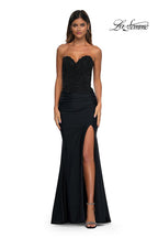 La Femme Dress 32961 - Black