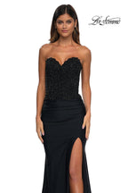 La Femme Dress 32961 - Black