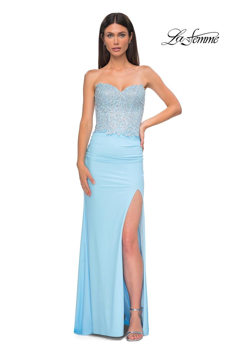 La Femme Dress 32961 - Cloud Blue