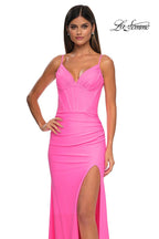 La Femme Dress 32962 - Bubblegum Pink