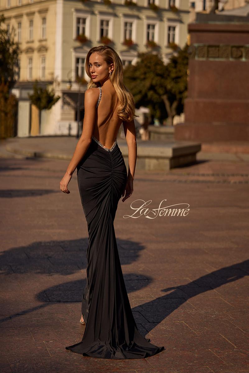 La Femme Dress 32970 - Black