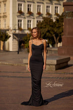 La Femme Dress 32970 - Black