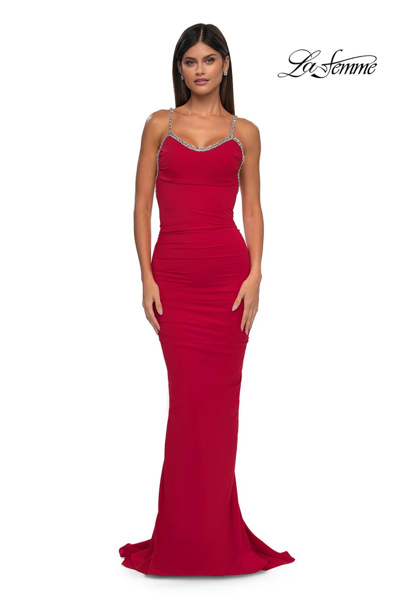 La Femme Dress 32970 - Red