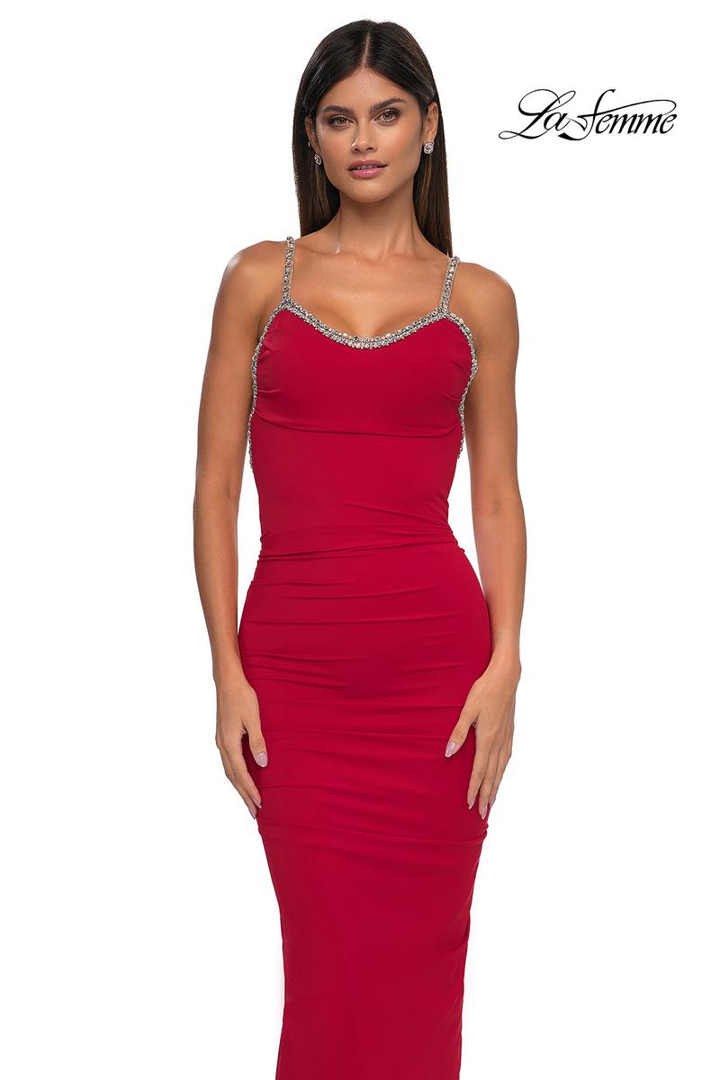 La Femme Dress 32970 - Red