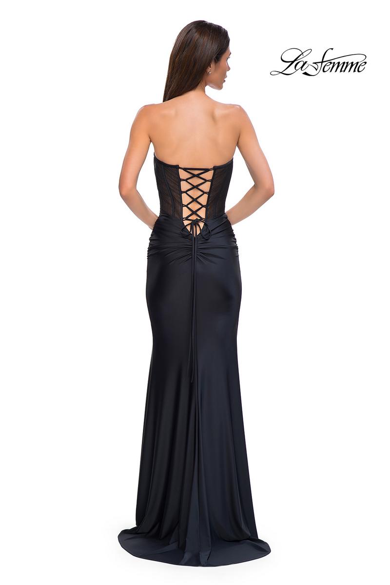 La Femme Dress 32971 - Black