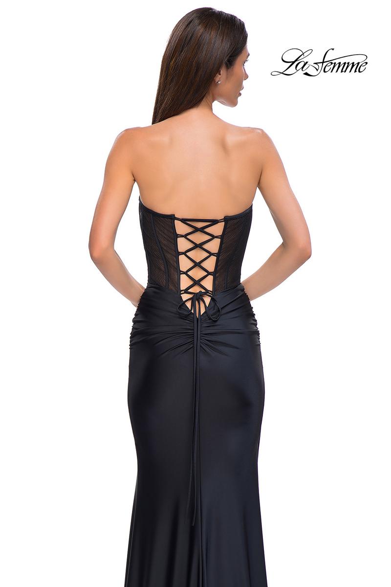 La Femme Dress 32971 - Black
