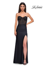 La Femme Dress 32971 - Black