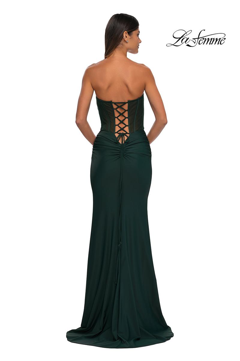 La Femme Dress 32971 - Dark Emerald