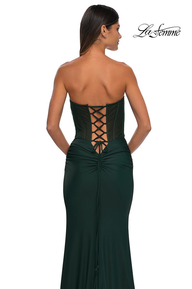 La Femme Dress 32971 - Dark Emerald