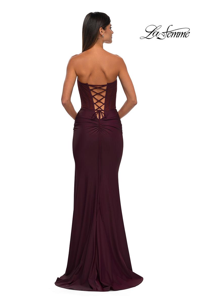 La Femme Dress 32971 - Dark Wine