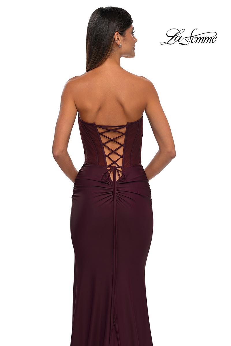 La Femme Dress 32971 - Dark Wine