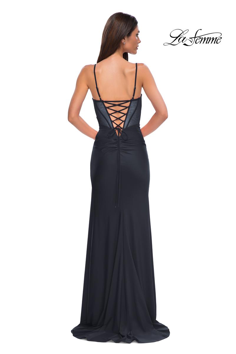 La Femme Dress 32977 - Black