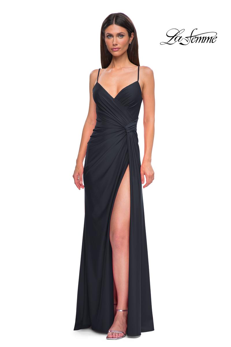La Femme Dress 32977 - Black