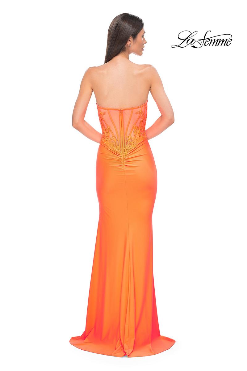 La Femme Dress 32981 - Bright Orange