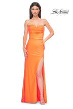 La Femme Dress 32981 - Bright Orange