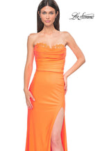 La Femme Dress 32981 - Bright Orange