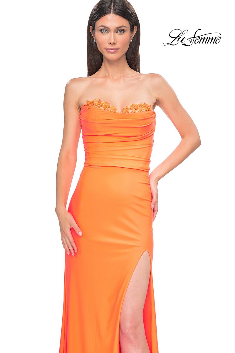 La Femme Dress 32981 - Bright Orange