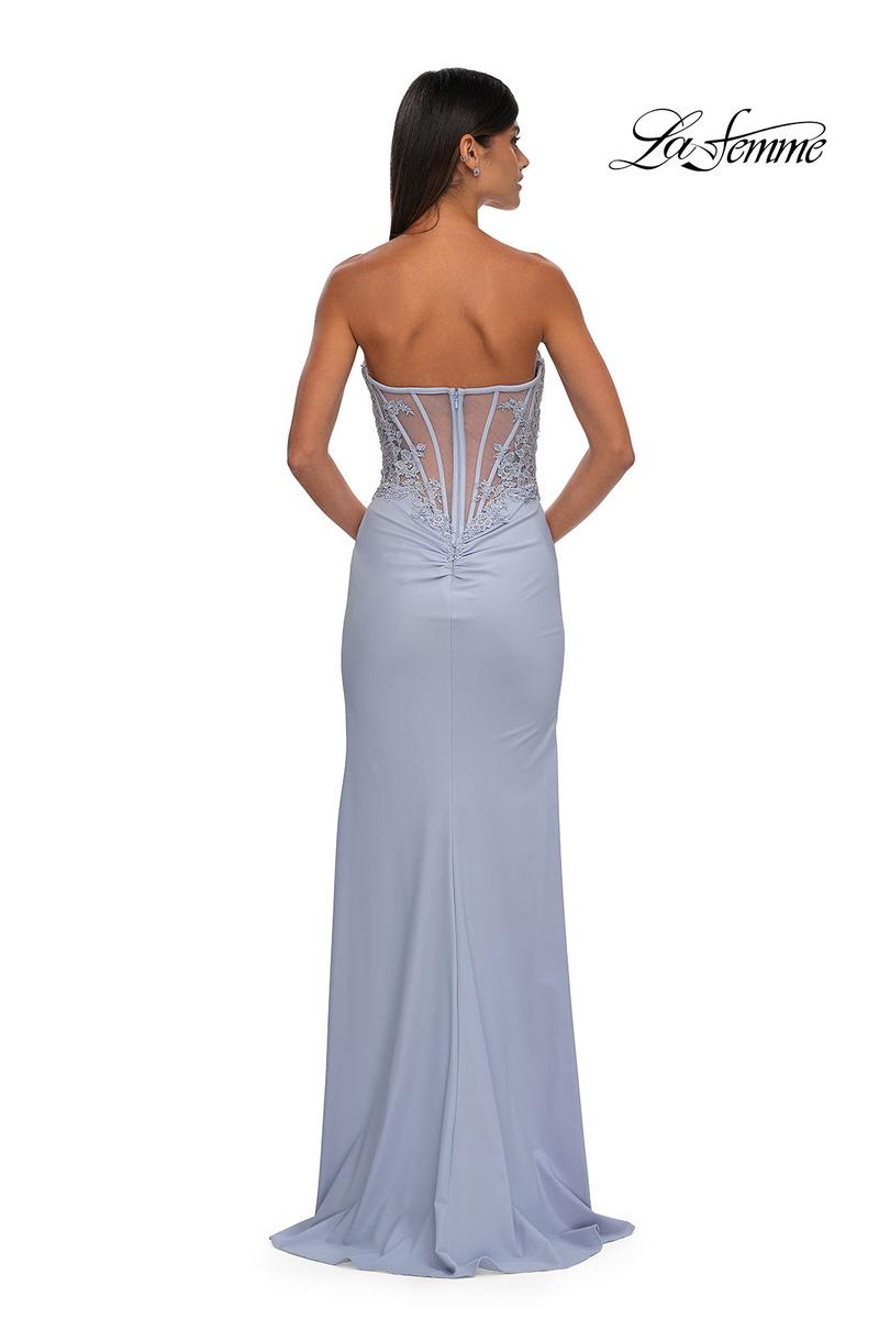 La Femme Dress 32981 - Light Periwinkle