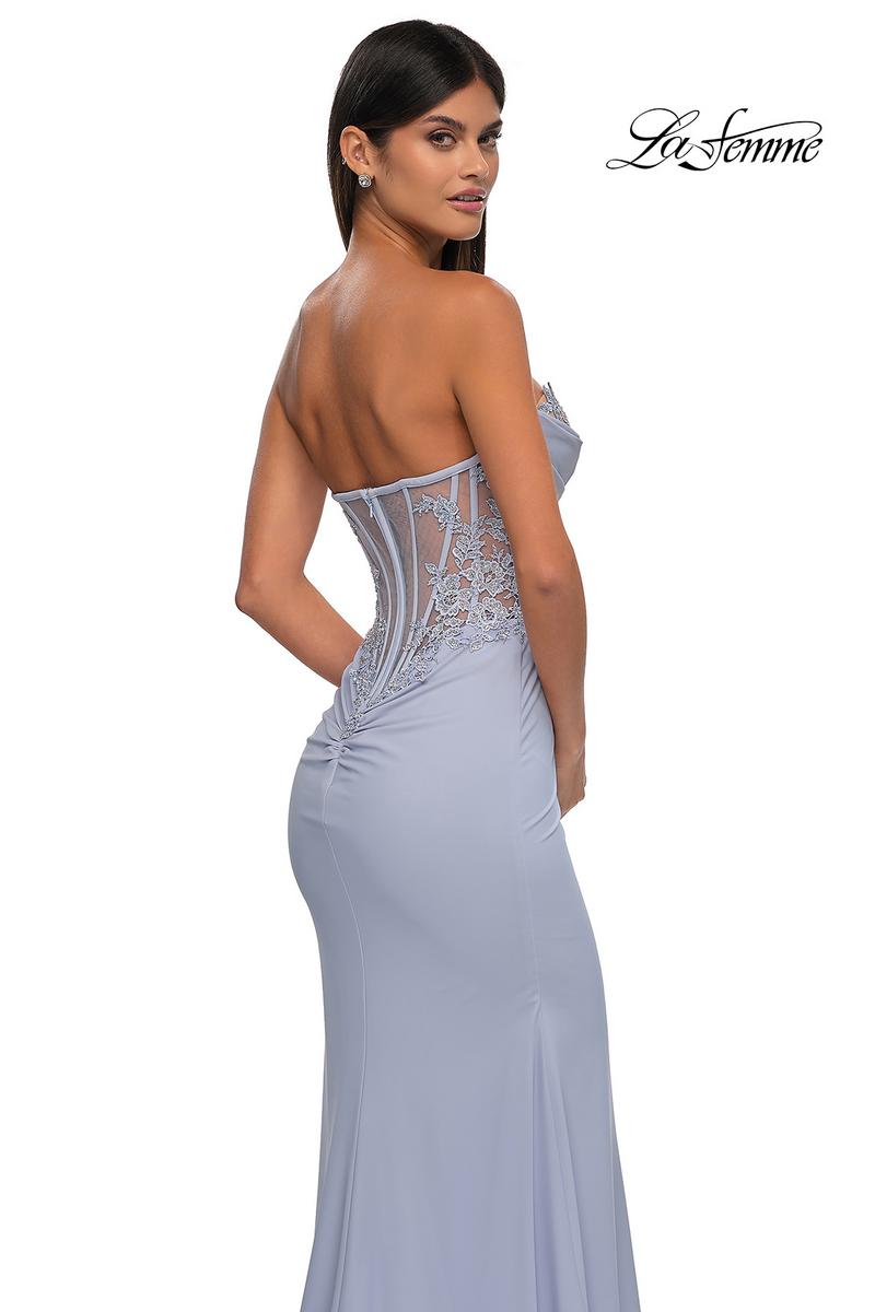 La Femme Dress 32981 - Light Periwinkle