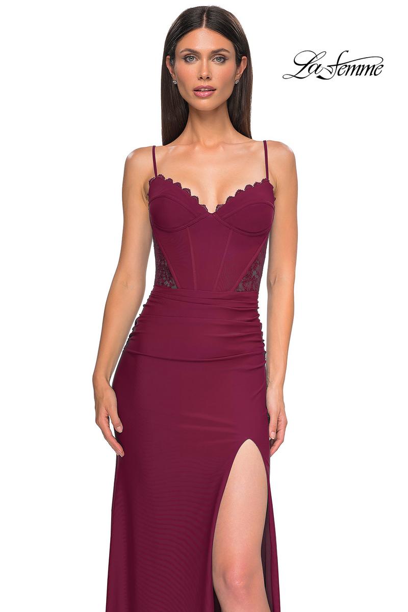 La Femme Dress 32983 - Dark Berry