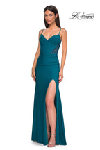 La Femme Dress 32983 - Dark Teal
