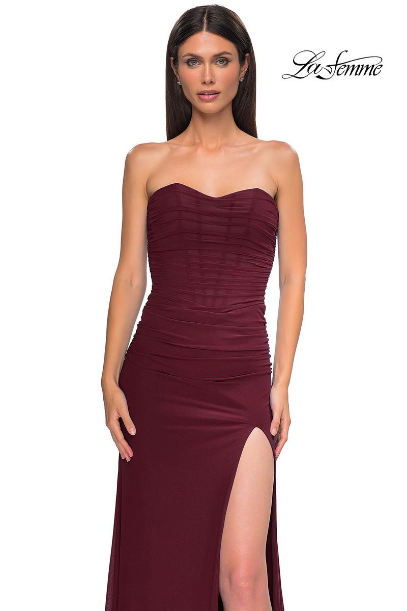 La Femme Dress 32990 - Dark Berry