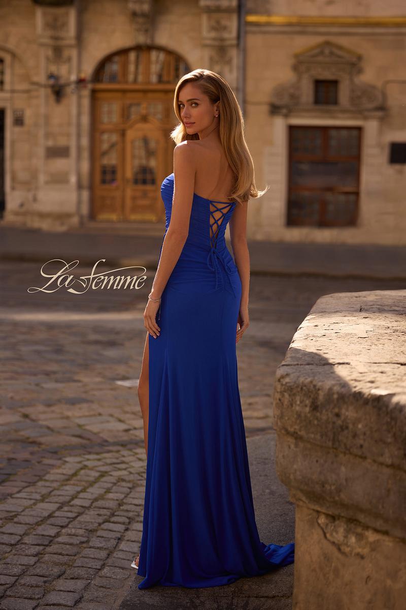 La Femme Dress 32990 - Royal Blue
