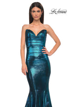 La Femme Dress 32995 - Dark Teal