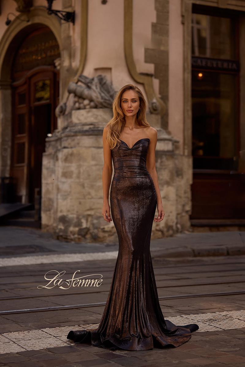 La Femme Dress 32995 - Mocha