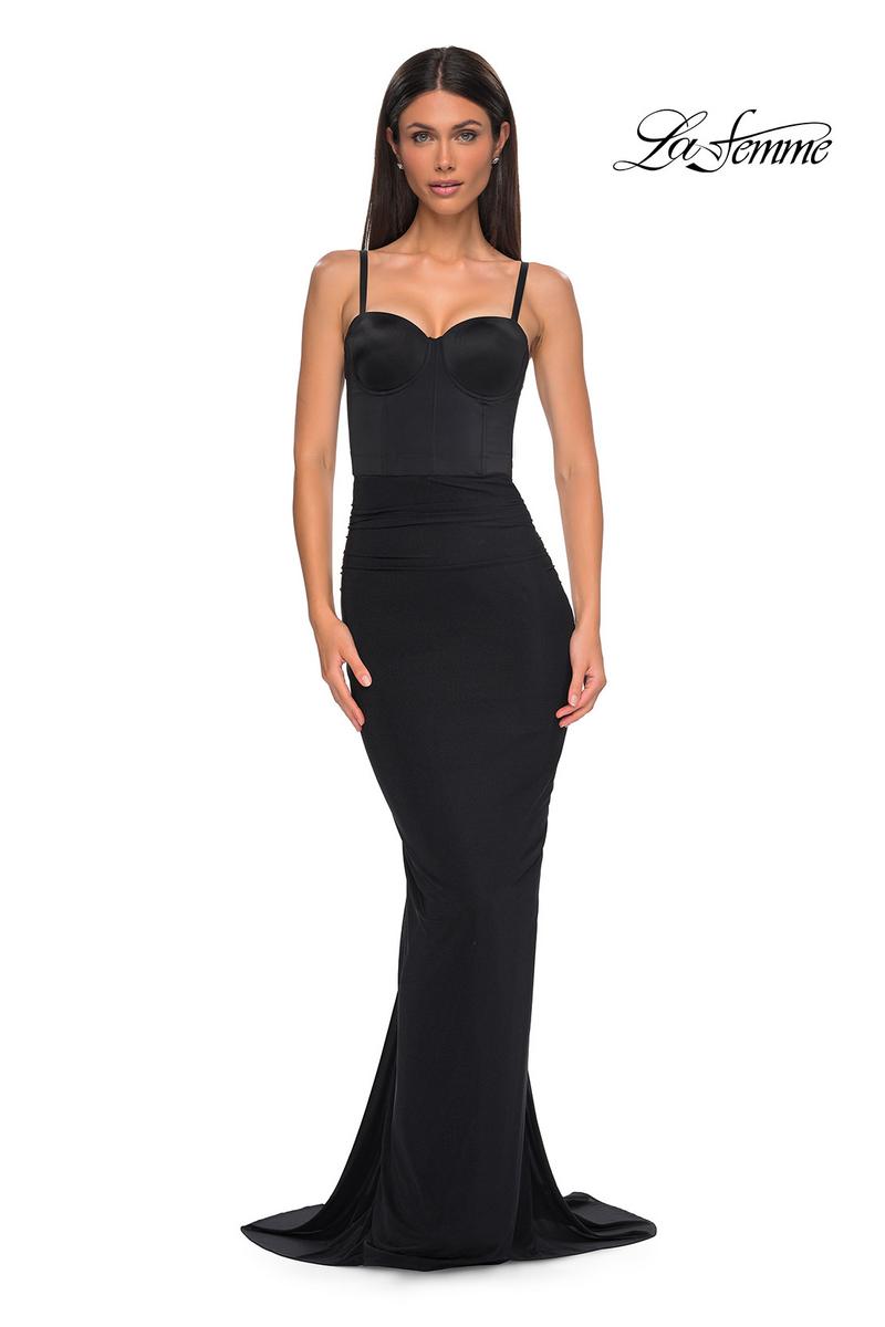 La Femme Dress 32996 - Black