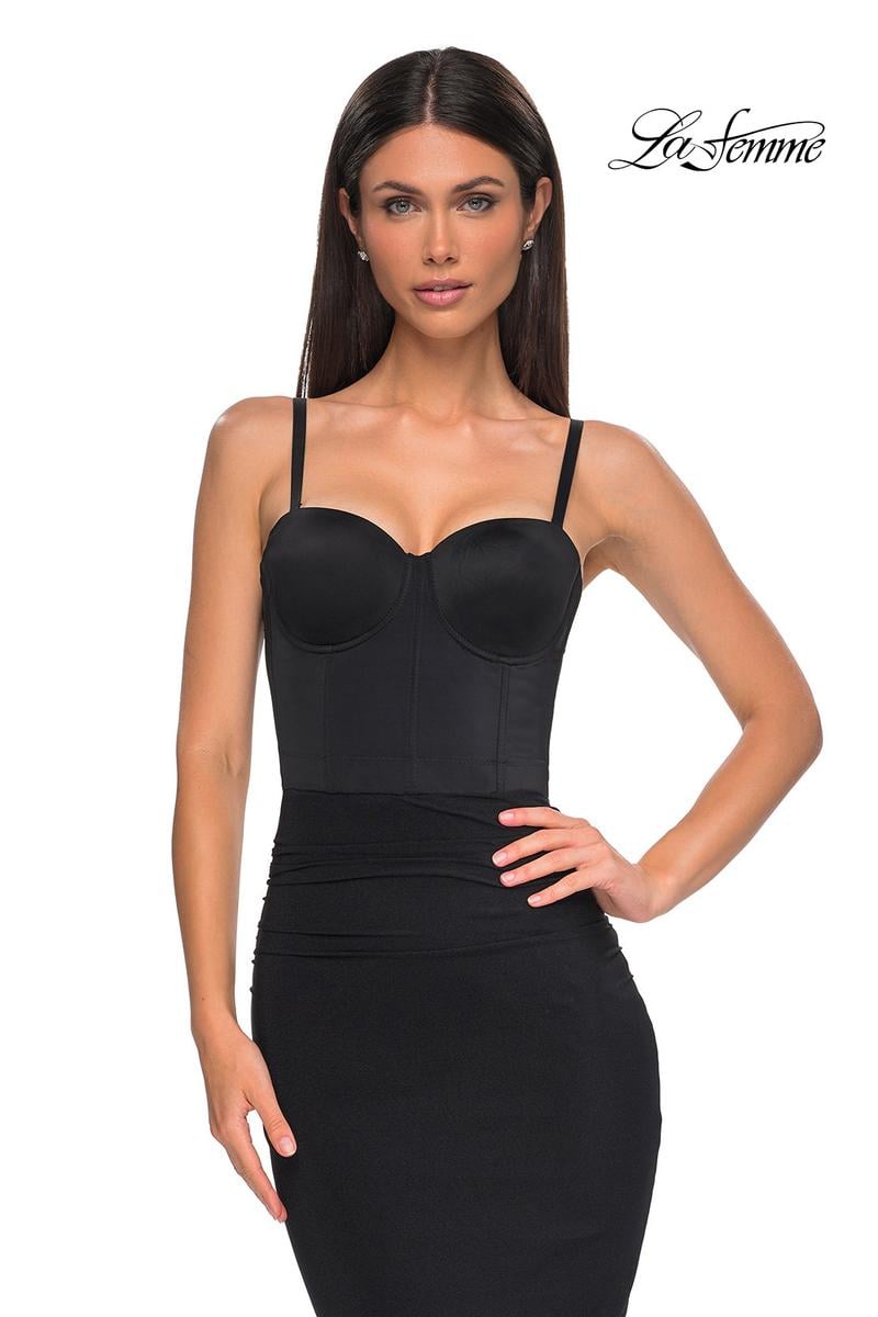 La Femme Dress 32996 - Black