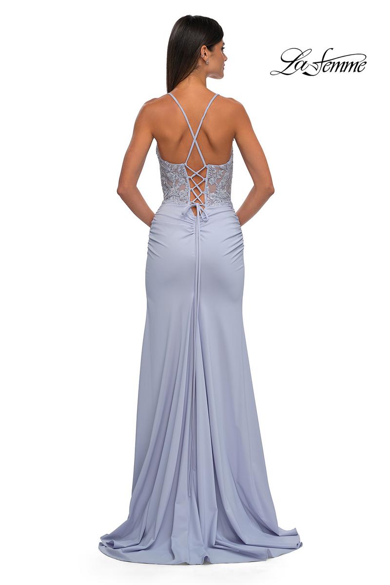 La Femme Dress 33001 - Light Periwinkle