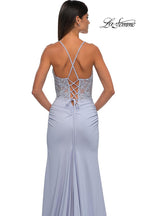 La Femme Dress 33001 - Light Periwinkle