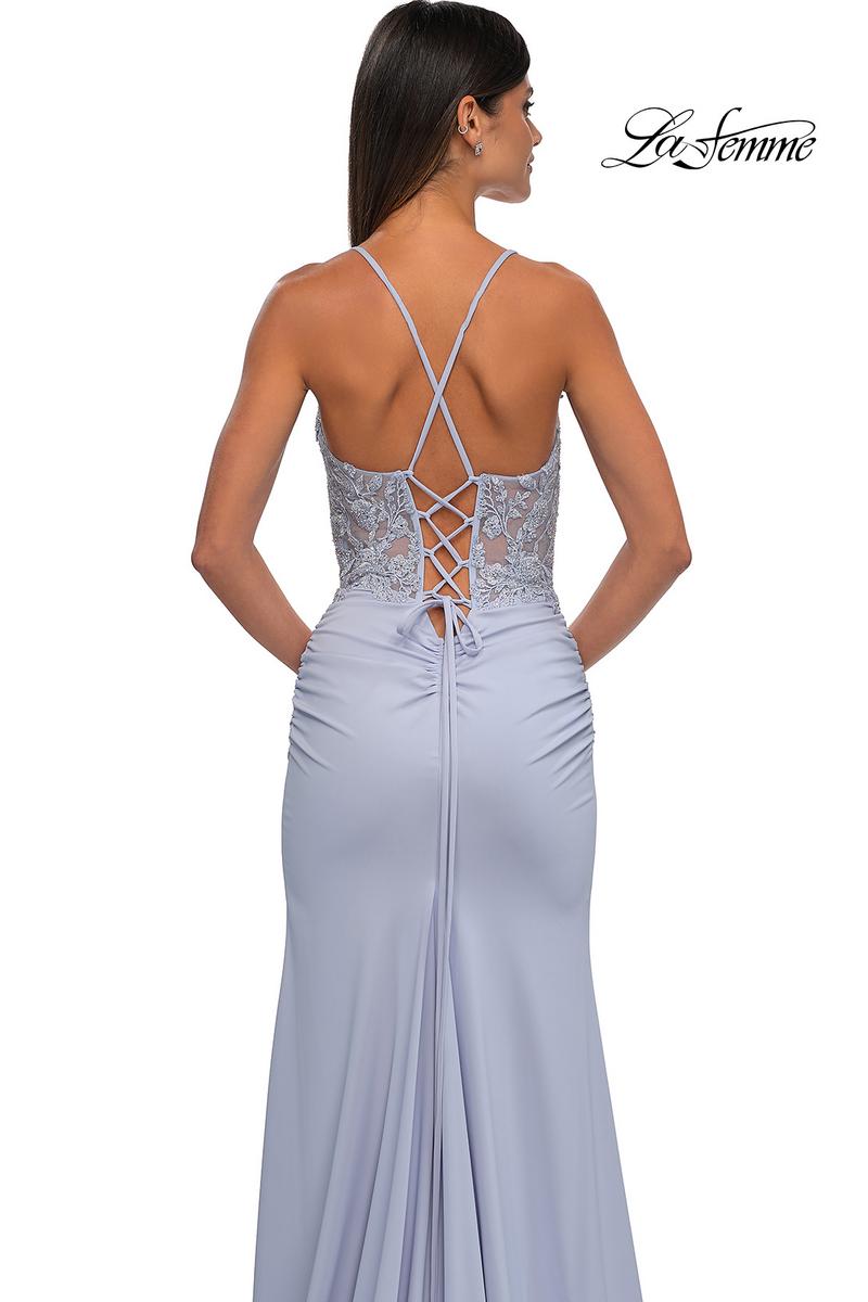 La Femme Dress 33001 - Light Periwinkle