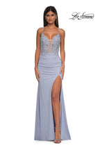 La Femme Dress 33001 - Light Periwinkle