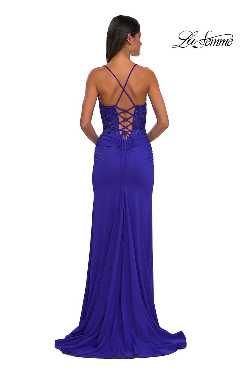 La Femme Dress 33001 - Royal Blue